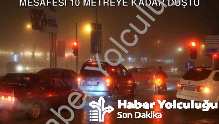 Denizli’de Yoğun Sis Alarmı: Görüş Mesafesi 10 Metreye Kadar Düştü
