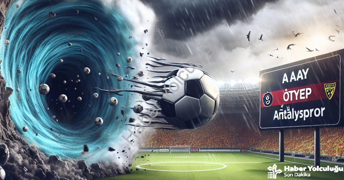 "Göztepe Deplasmanda Fırtına Gibi: Antalyaspor Engelini Aştı" başlıklı haber için fotorealistik, pro