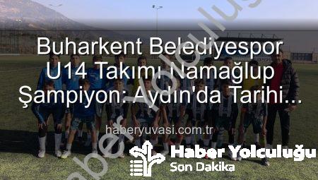 Buharkent U14 Takımı Namağlup Şampiyon: Tarihi Başarı ve Unutulmaz Kutlama