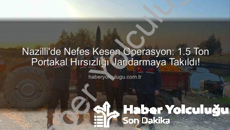 Nazilli’de Nefes Kesen Operasyon: 1.5 Ton Portakal Hırsızlığı Jandarmaya Takıldı!