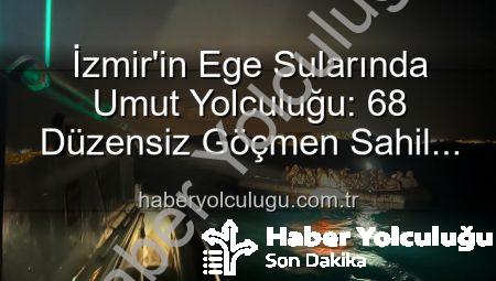 İzmir’in Ege Sularında Umut Yolculuğu: 68 Düzensiz Göçmen Sahil Güvenlik Tarafından Kurtarıldı
