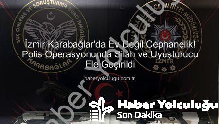 İzmir Karabağlar’da Ev Değil Cephanelik! Polis Operasyonunda Silah ve Uyuşturucu Ele Geçirildi