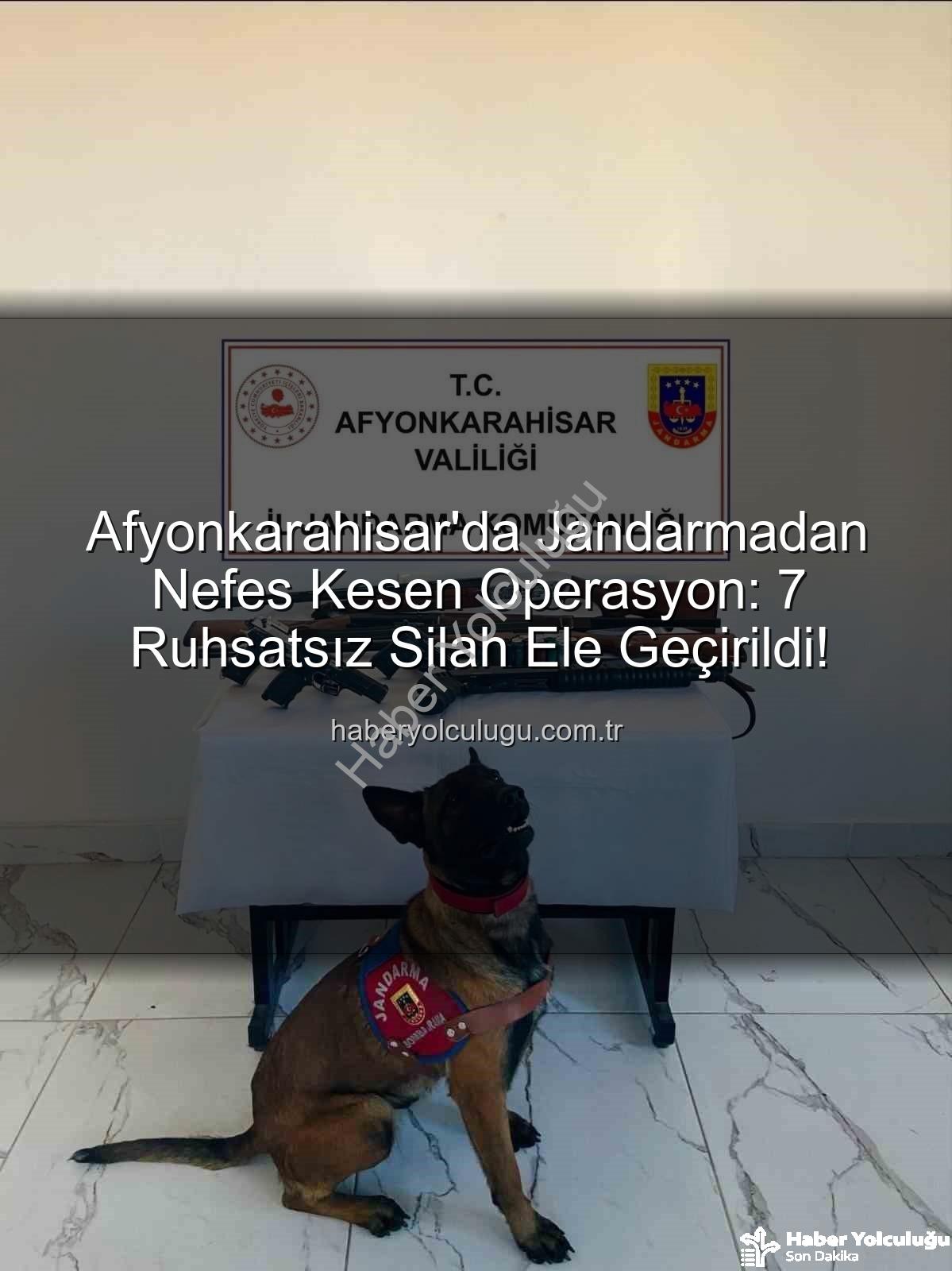 ruhsatsız silah - Afyonkarahisar'da Jandarmadan Nefes Kesen Operasyon: 7 Ruhsatsız Silah Ele Geçirildi!