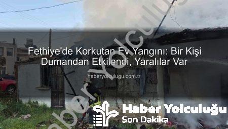 Fethiye’de Korkutan Ev Yangını: Bir Kişi Dumandan Etkilendi, Yaralılar Var